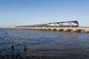 Amtrak Crescent train crosses Lake Pontchartrain