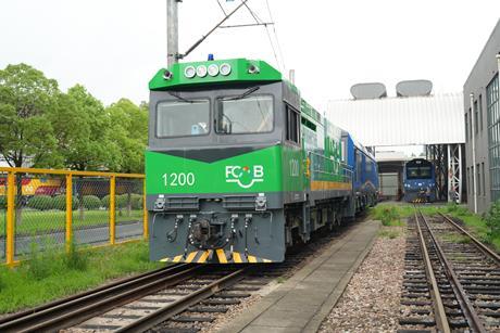 FCAB hydrogen loco delivered (photo CRRC)