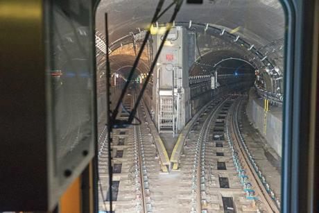 First-train-after-Sandy---Montague-Tunnel-en-route-to-Whitehall-St